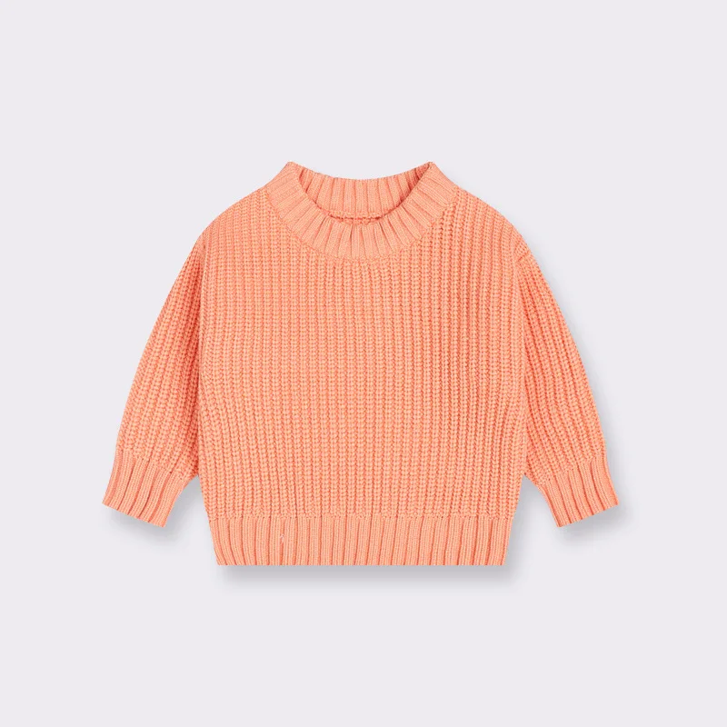 Frühling Pullover Neugeborenen Stricken Tragen Kleinkind Stricken Pullover Tops Herbst Baby Mädchen Jungen Pullover Kinder Pullover Candy Farbe – Detail 4