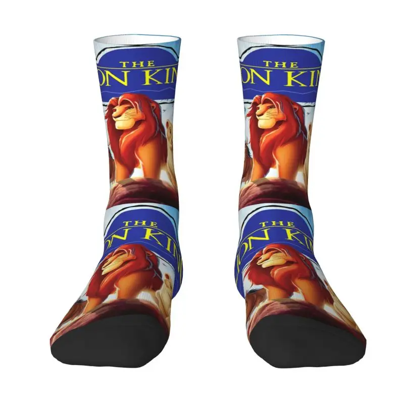 

Novelty Men's Cartoon Movie King Lion Simba Dress Socks Unisex Warm Breathbale 3D Printed Crew Socks