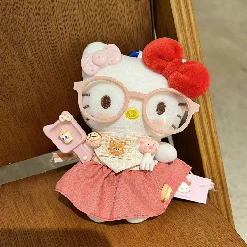 Sanrios Hellokittys pluche sleutelhanger hanger voor schort schattige hangende decoratie tas charme trendy ornament tas hangende decoratie