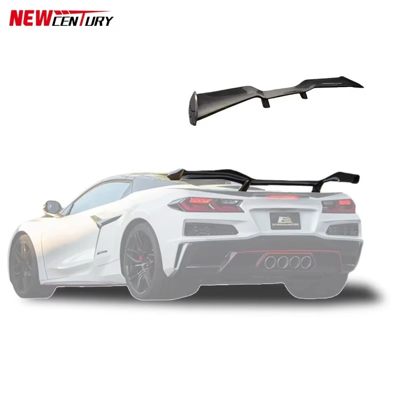 

High Quality Dry Carbon Fiber Rear Wing for C8 Z06 New Auto Part with Spoiler Trim Bolts Included