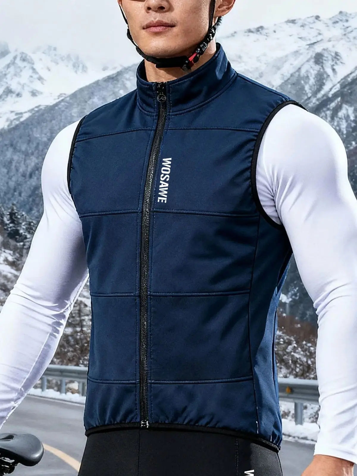 AliExpress WOSAWE Winter Cycling Vest Windproof Warm Fleece Vest MTB Bike Bicycle Clothing Sleeveless Cycling Jacket