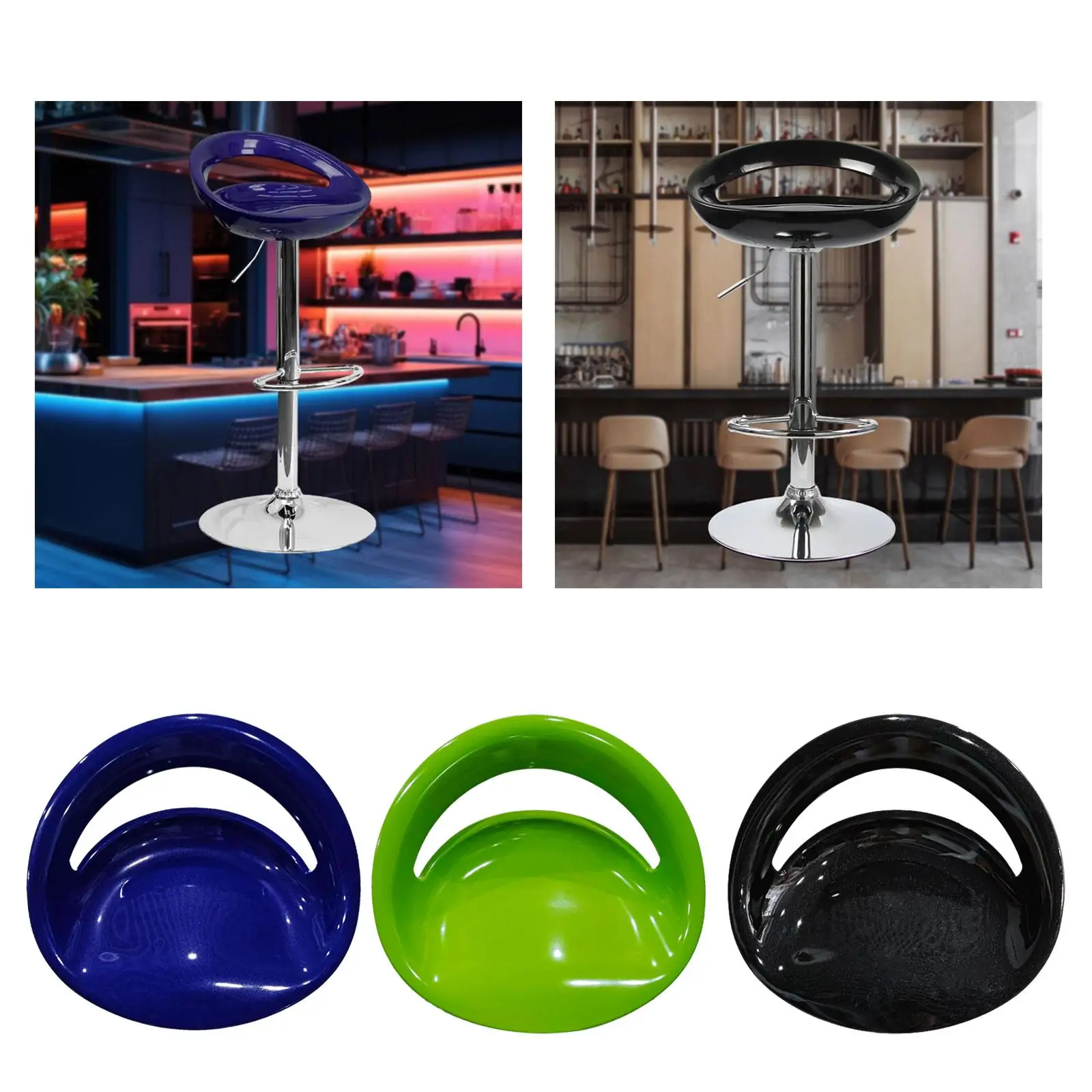 Bar Stool Surface, Easy to Install, Heavy Duty Chair Seat Surface, Swivel Chair Surface for Counter Stools, Bar Stools Parts