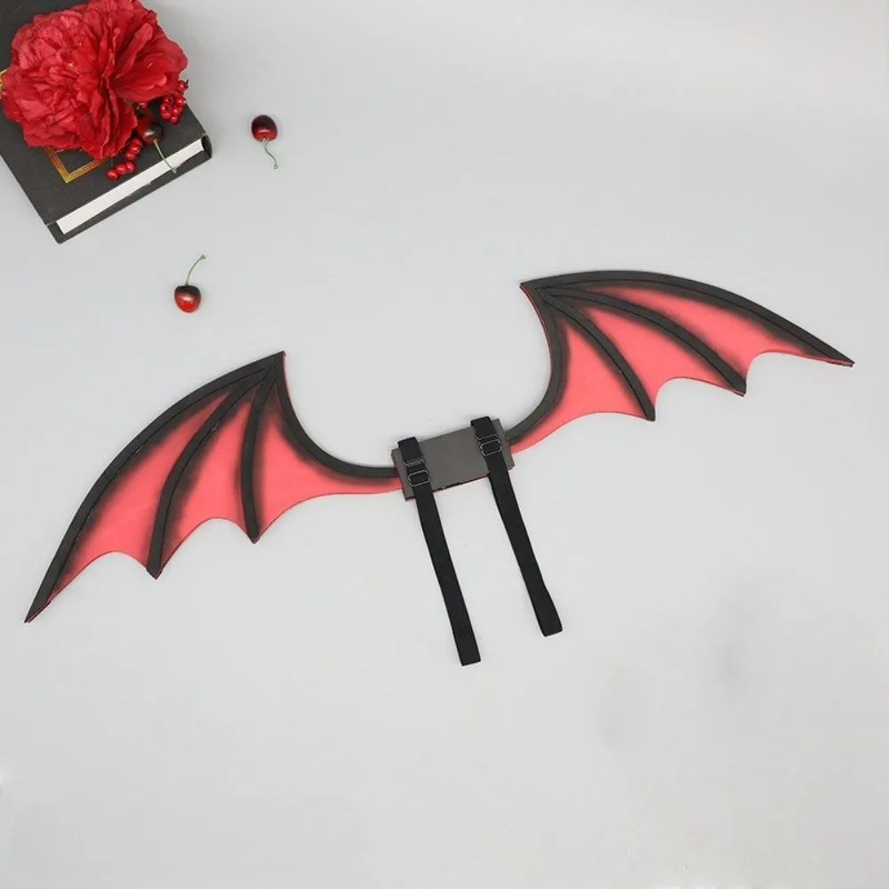 Bentable Halloween Kostuum Cosplay Props DIY 3D Vleermuis Vleugels Transparante Riem Harige Duivel Sweetheart Staart Prestaties Eigendom