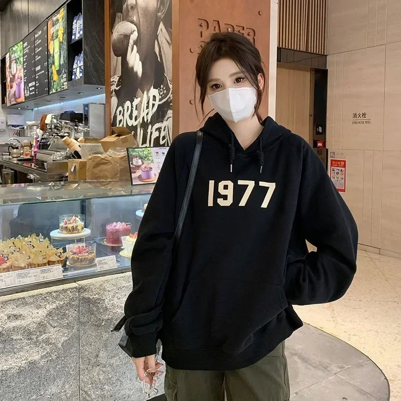 Y2k Women's Hoodies Large Size Casual Clothing Fashion Hooded Harajuku Sweatshirt Pullover Sportswear Baggy Hoodie Winter Korean
