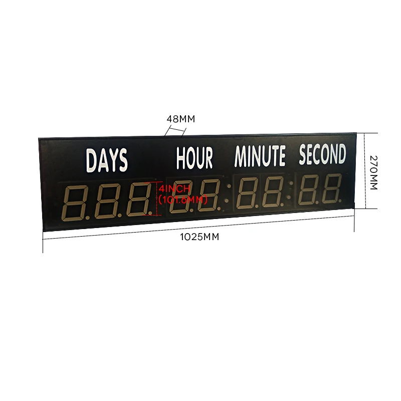 Large 4-inch Countdown Clock (with Stickers, Model HIT9-4R)