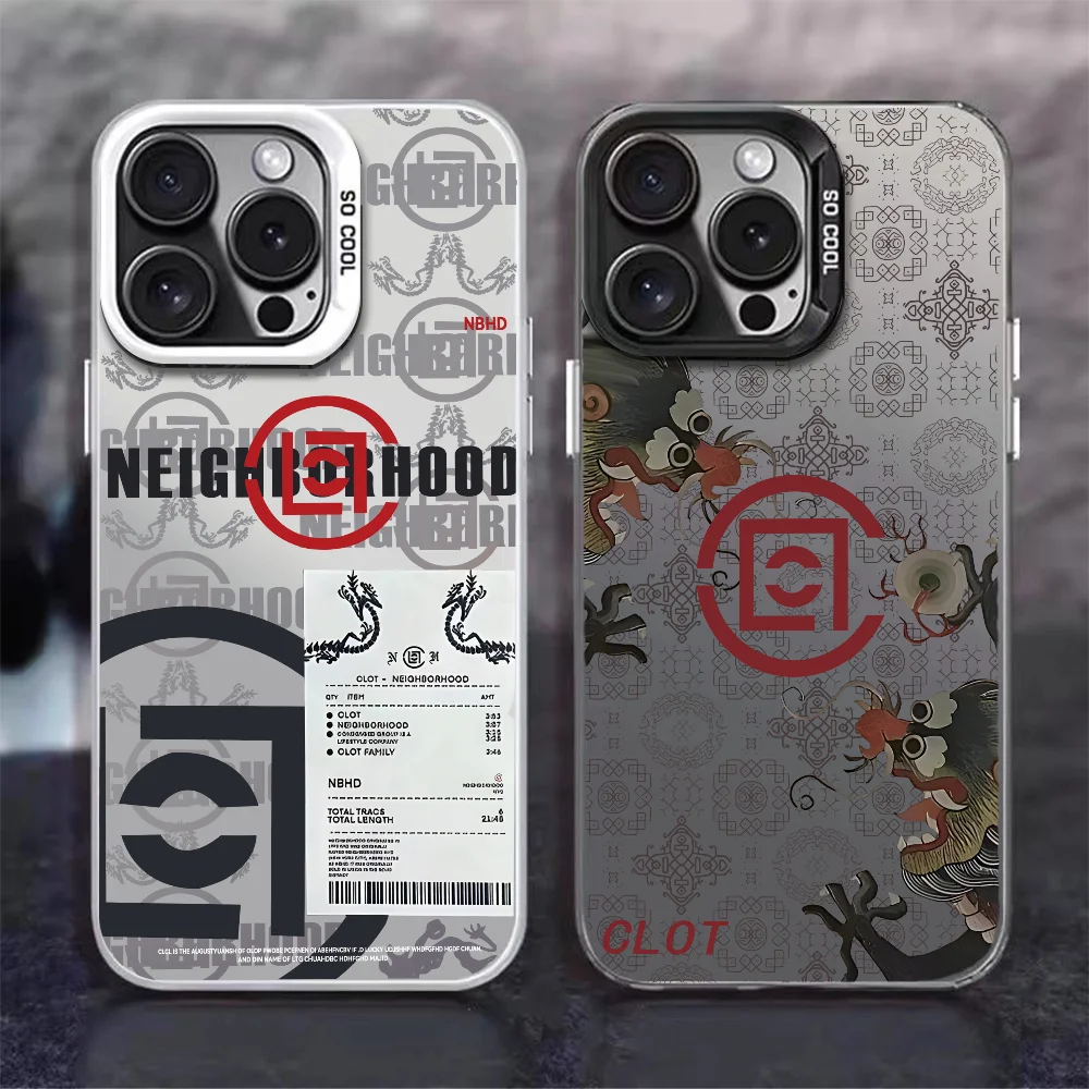 COOL C-CLOTES iPhone 12/11/13/14/15/16 Max/Pro/Plus/Mini対応 スマホケース シルバー lMDaserカラー カバー