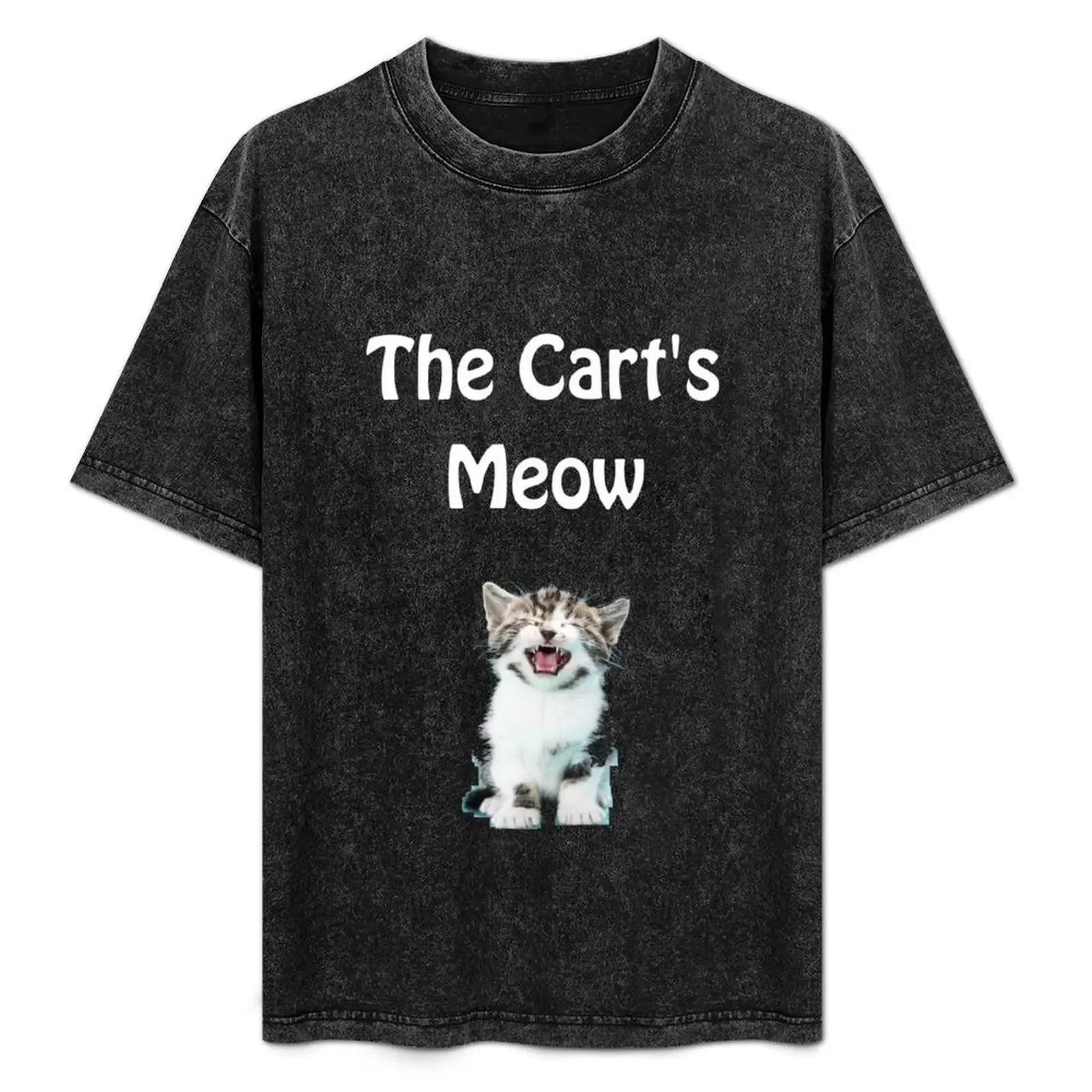 

The Cart's Meow T-Shirt Plus Size Basic Cotton T-Shirt