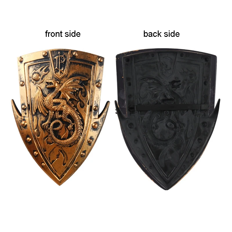 Kids Ancient Rome Bronze Pirate Weapons Retro Erope Shields Headgears Medieval Eye-Masks Knight Handguards Helmets Vintage Sword