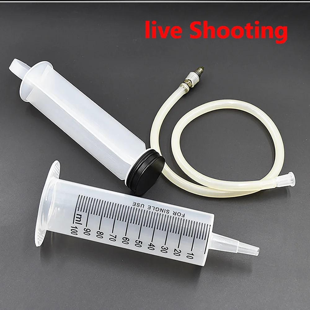 Motorcycle Bleed Kit Brake Caliper Gas Bleed Syringe Tool For Hydraulic Disc Brake Universal For Honda Yamaha Kawasaki Suzuki