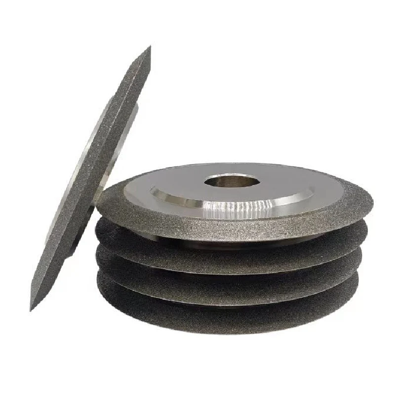 Diamond Grinding Wheel Double Bevel SDC Tungsten Drill Sharpener Disc 100mm 125mm 150mm for Carbide Metal Steel Cutting Stone