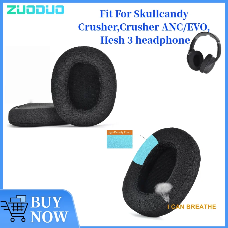 

ZUODUO Replacement Earpads For Skullcandy Crusher,Crusher ANC/EVO, Hesh 3 Headphones Protein Leather Earpads Earpads