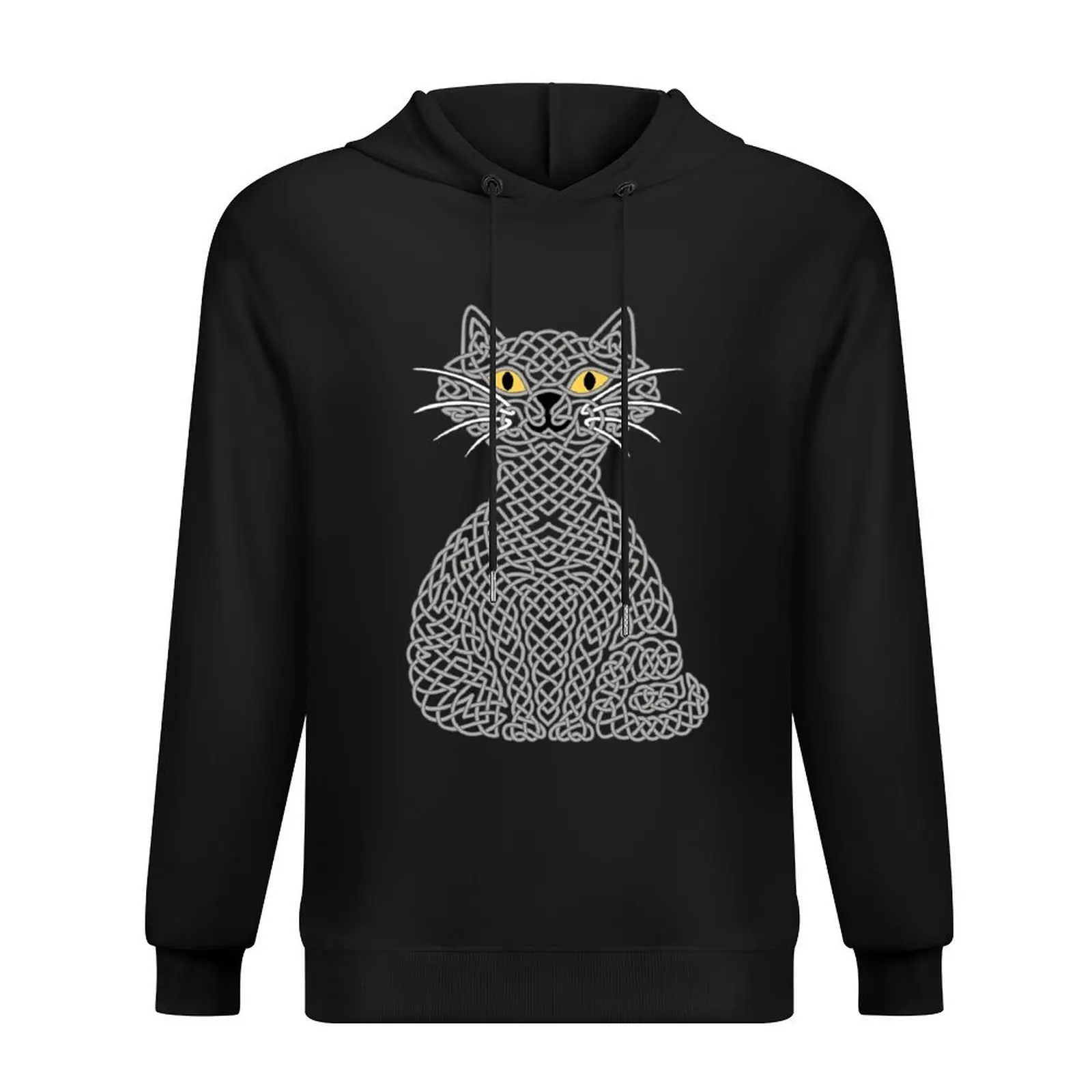 

Knotty Cat - grey Hoodie men's sweat-shirt korean clothes men clothing mens clothing hoodie