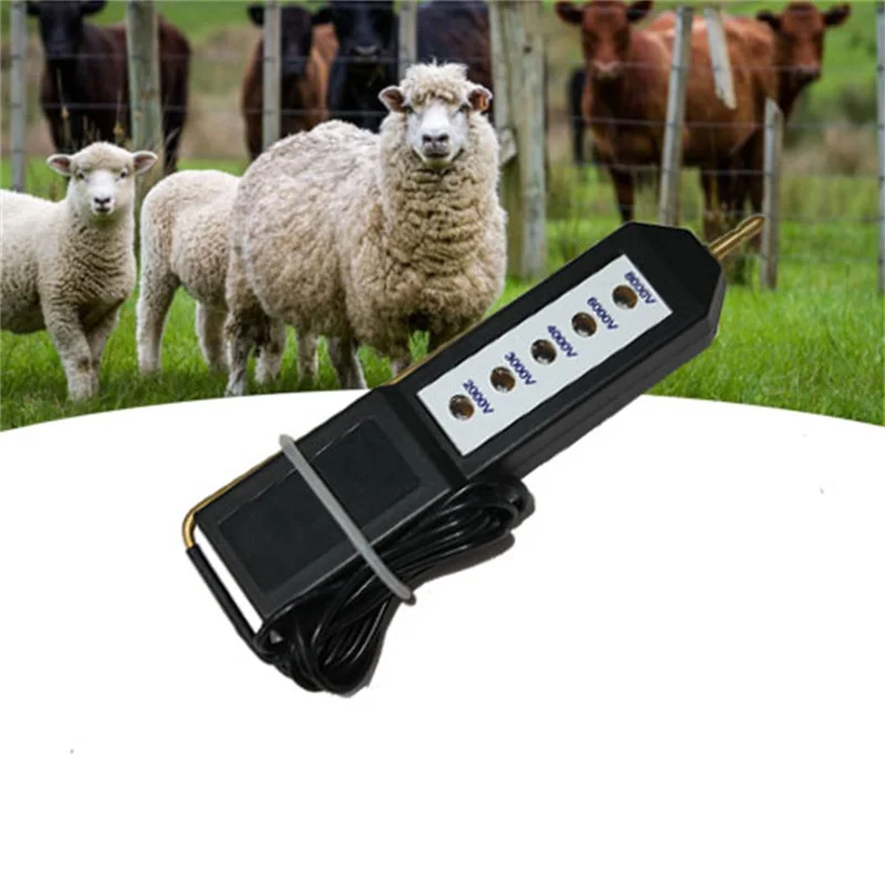 0.5 Joules Electric Fence Energizer For Farm Pouletry Sheep Cattle Wild Animal 8KV Led Light Electric Fence Voltage Fault Tester