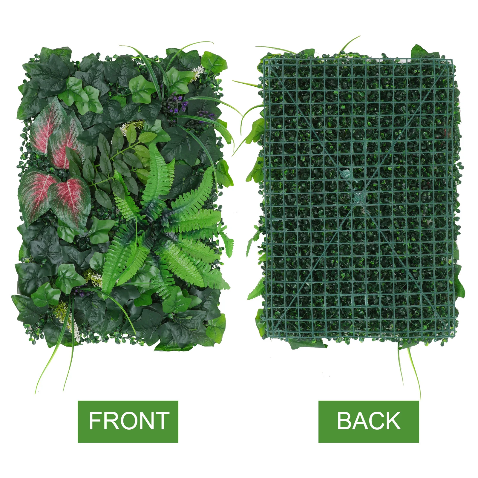 

Artificial Plant Wall Decor Interlocking Fake Greenery Panel For Room Office Garden Indoor Outdoor Wall Plants Decor