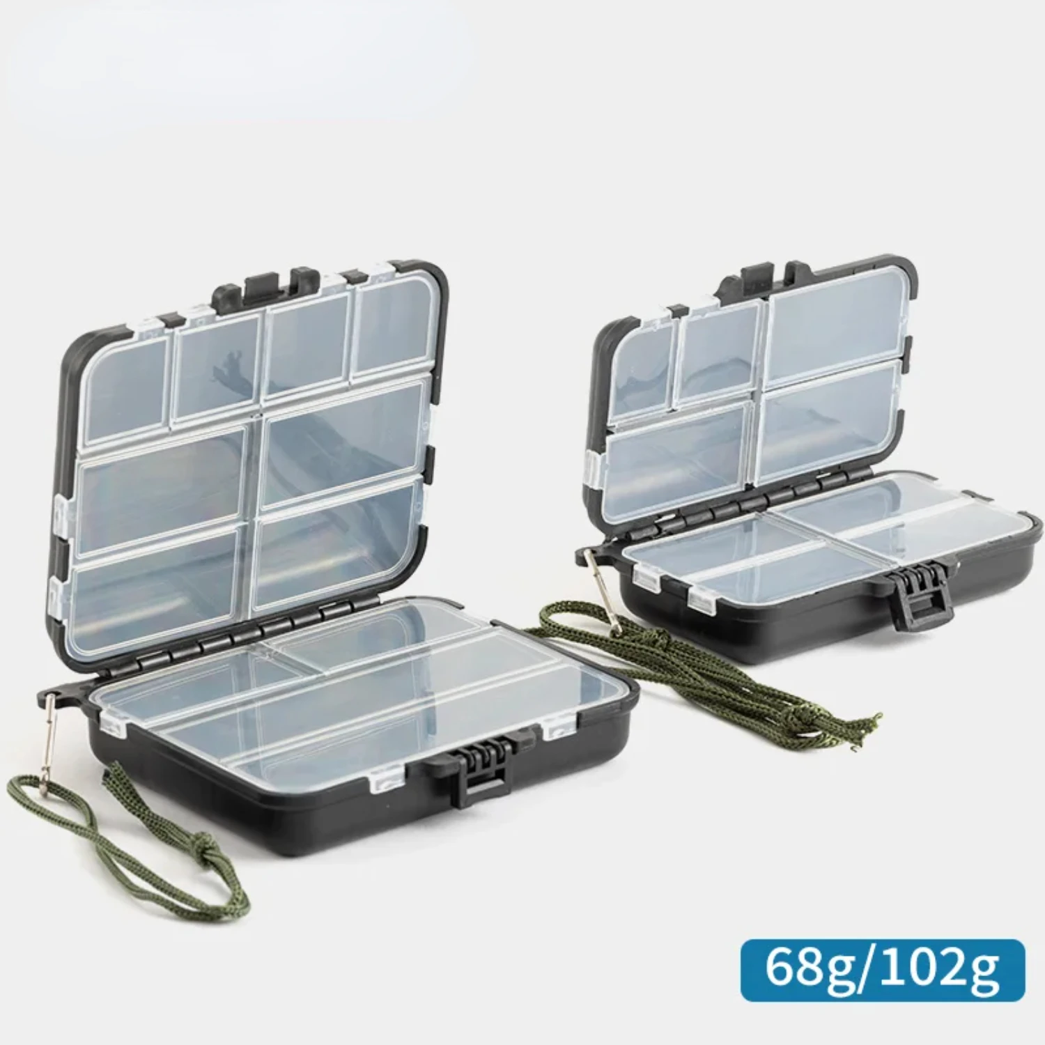 

Double Layer fishing box fishing tackle box fishing accessories box fishing plastic boxs 12cm*9.5cm*3.5cm