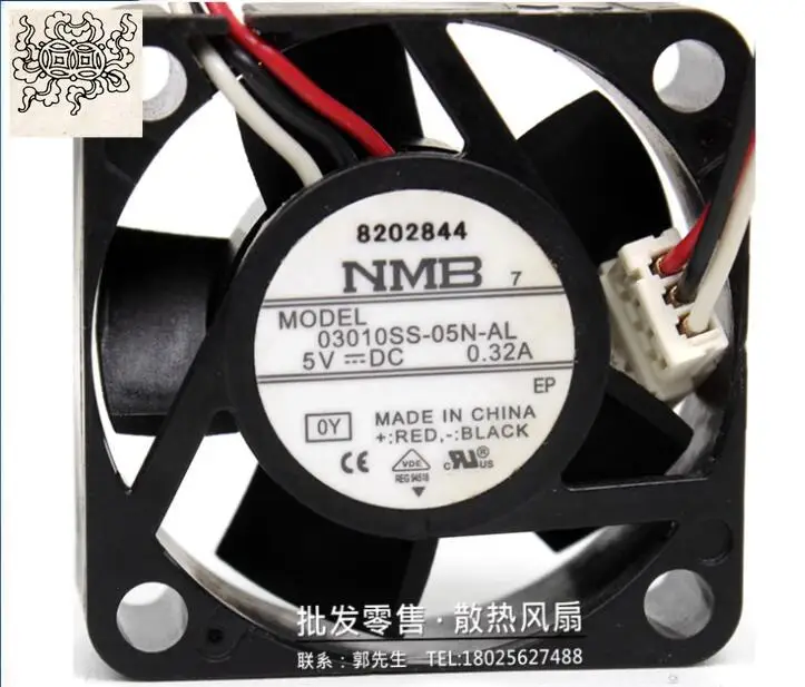 

Ltsf For NMB 03010SS-05N-AL DC 5V 0.23A 30x30x10mm 3-Wire Server Cooling Fan