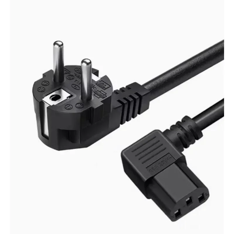 Typ E Stecker AC Netzteil Kabel IEC C13 Rechten Winkel 1,5 m AC Netzkabel Für DJ Studio Lichter PC Computer Monitor LED Projektor