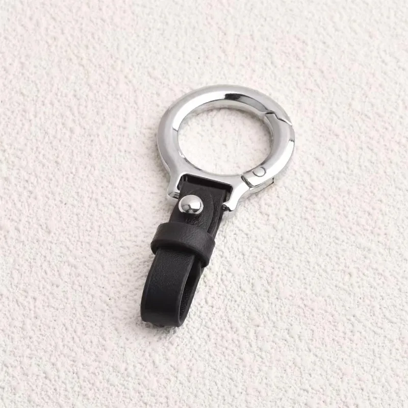 Leder Auto Schlüsselanhänger Anhänger Schlüsselanhänger Kette hängen Männer Frauen Geschenk universell langlebig Metall Ring kreative Schlüsselanhänger Auto Styling – Detail 10
