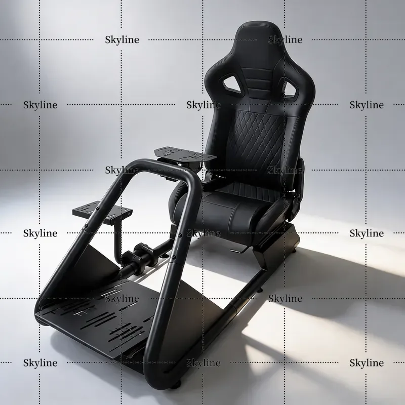 for Logitech Racing Wheel Simulator Seat Bracket Set with Handbrake Mount Big Torque Claw Home Game Steering Wheel Stand