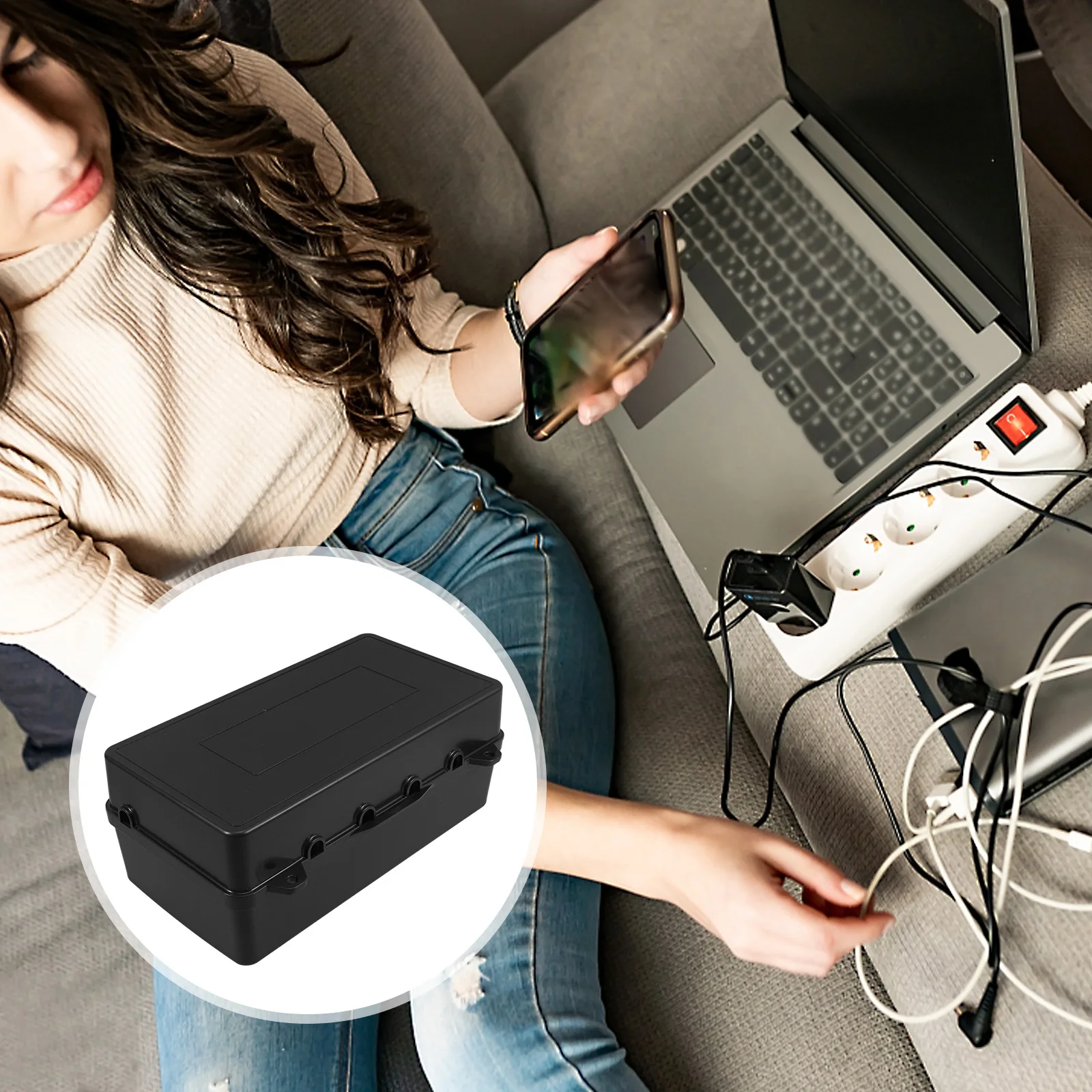 

Protective Cover for Power Strip Plastic Electrical Waterproof Dustproof Outlet Cover Transparent Design Easy Installation Home