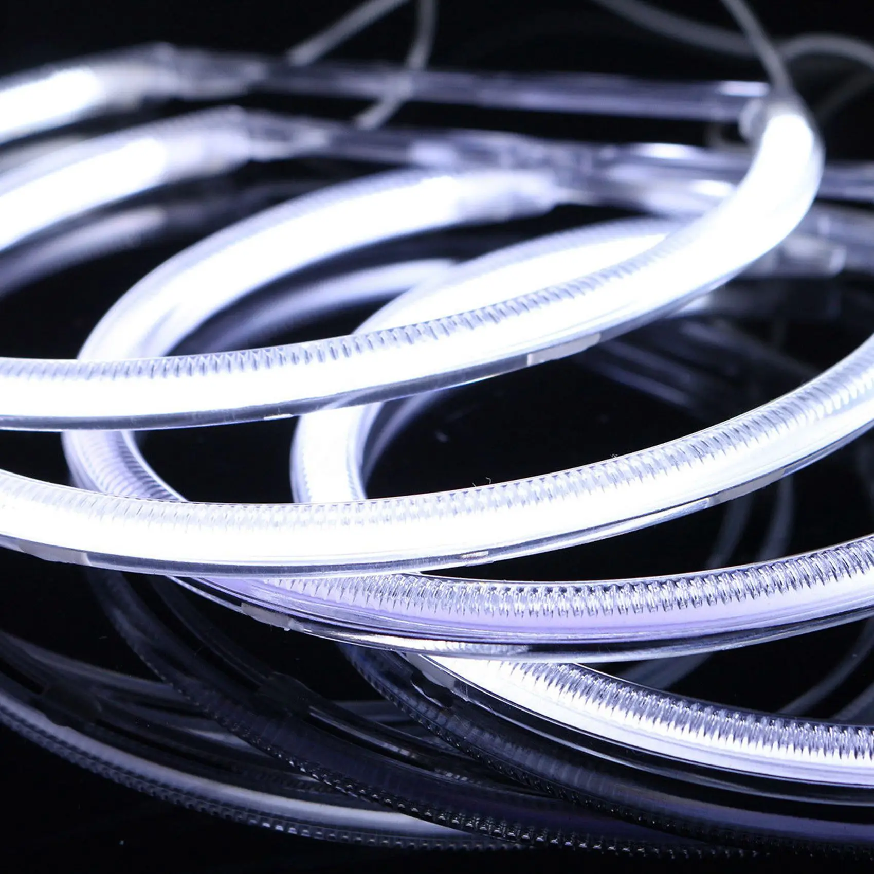Practical 8X Ccfl Angel Eye Halo LED Ring Light White Non-Projector For Bmw E46 3 Series