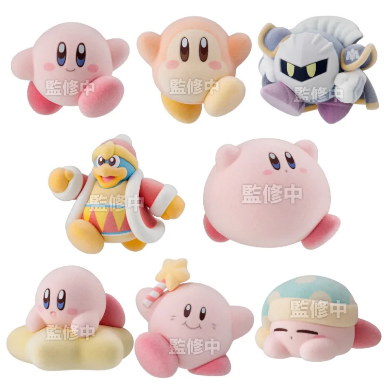 

Bandai Original Shokugan 8Pcs プププどーる Kirby Anime Figure Toys For Kids Gift Collectible Model Ornaments