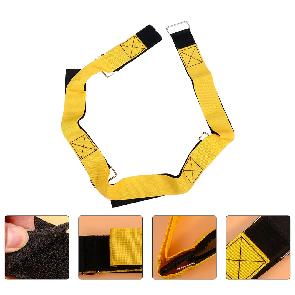 

Пара высококачественных нейлоновых ремней для командных тренировок на открытом воздухе, для игры в "шаги-шаги", реквизит для развития движений конечностей