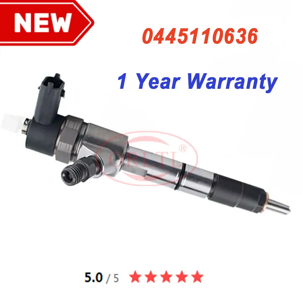 0445110636 Common rail fuel injrctor Original Diesel Fuel Injector Nozzle 0 445 110 636 S00012593 for SAIC Chase V80 G10 T60