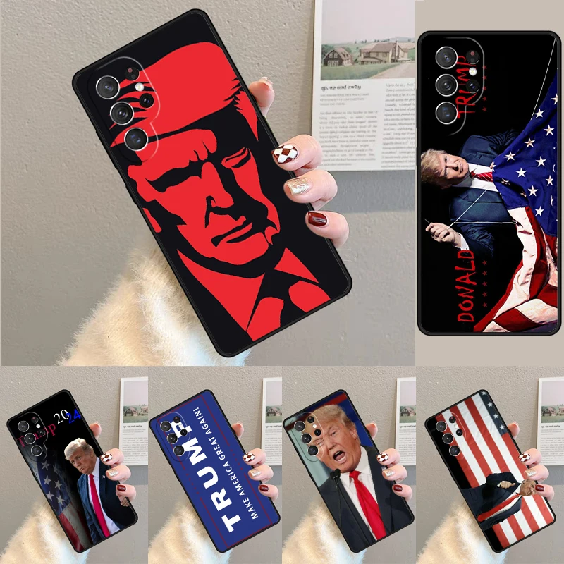 VOTE TRUMP 2024 phone case coque For Samsung Galaxy S24 S23 S22 Ultra Note 10 20 Plus S8 S9 S10 S20 S21 FE Cover