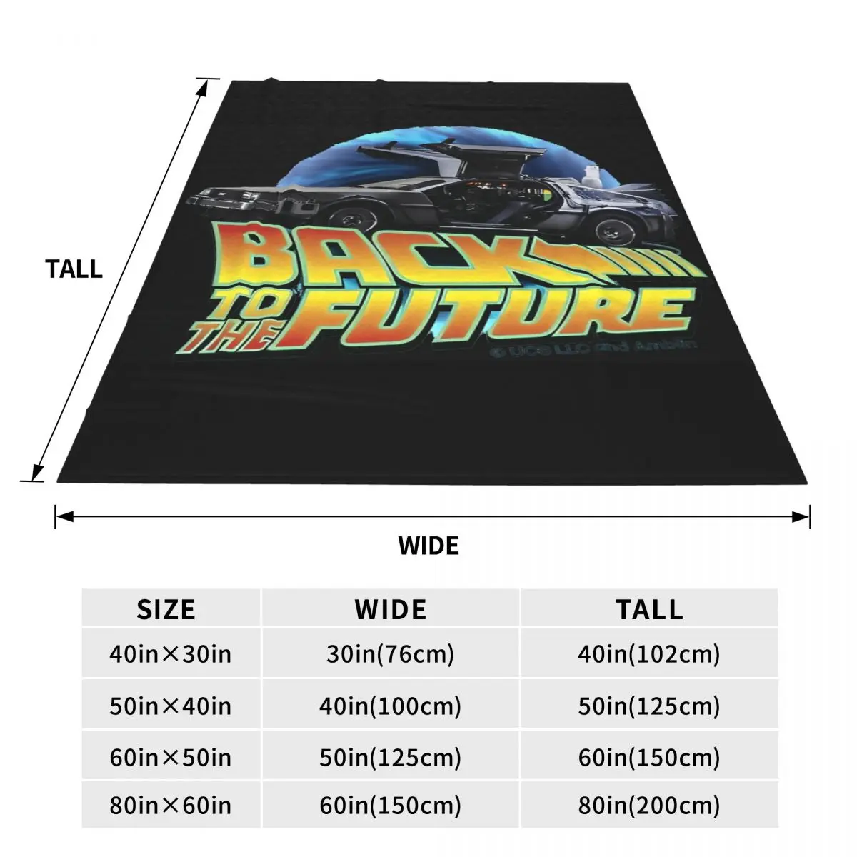 Back To The Future Blanket Airplane Travel Flannel Throw Blanket For Bedroom Super Soft Customized Quality Bedspread Gift