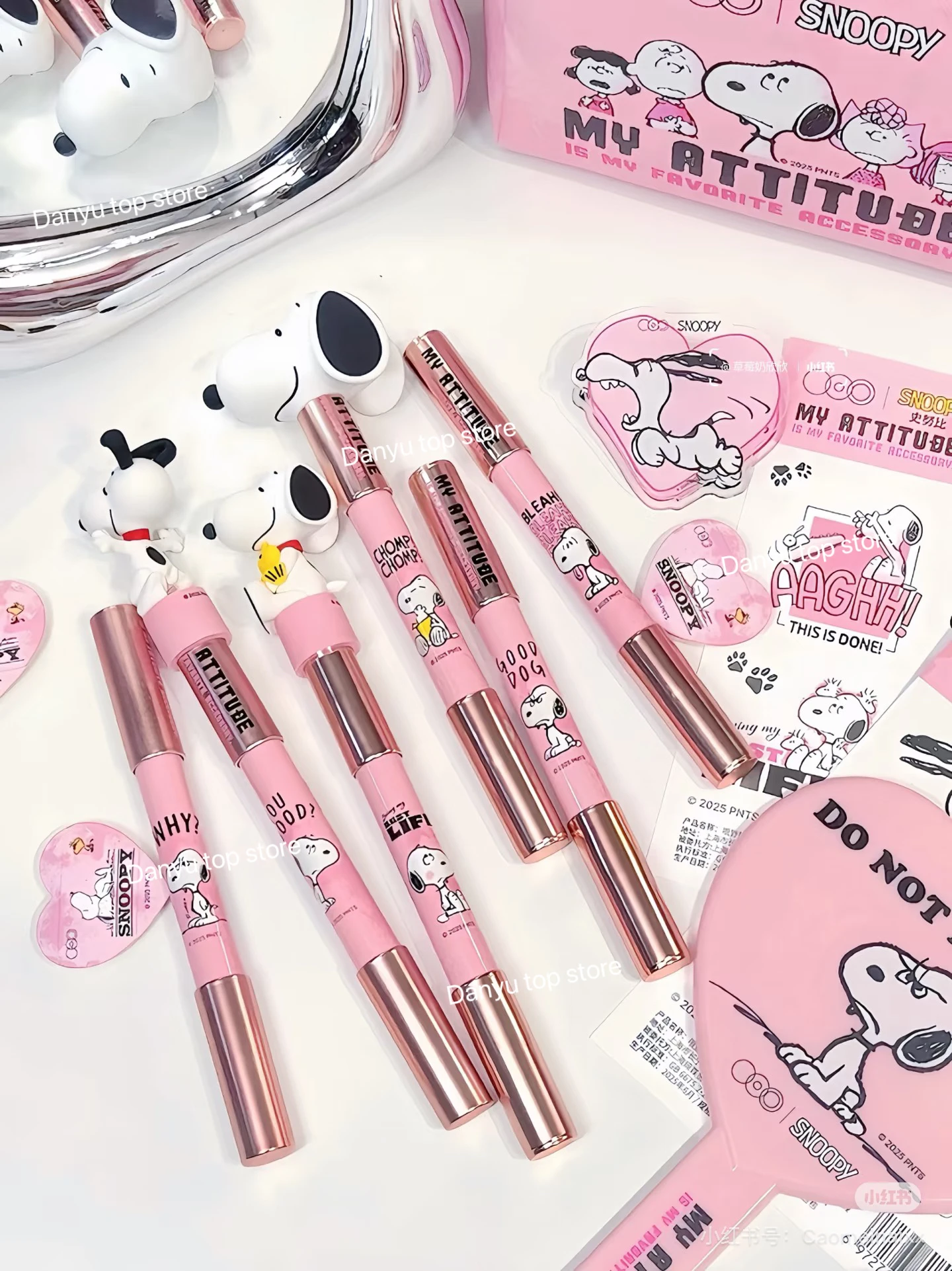 オフィス外でも使えるダブルヘッド輪郭ペンセット ブラッシュ マルチユースペン クリーム