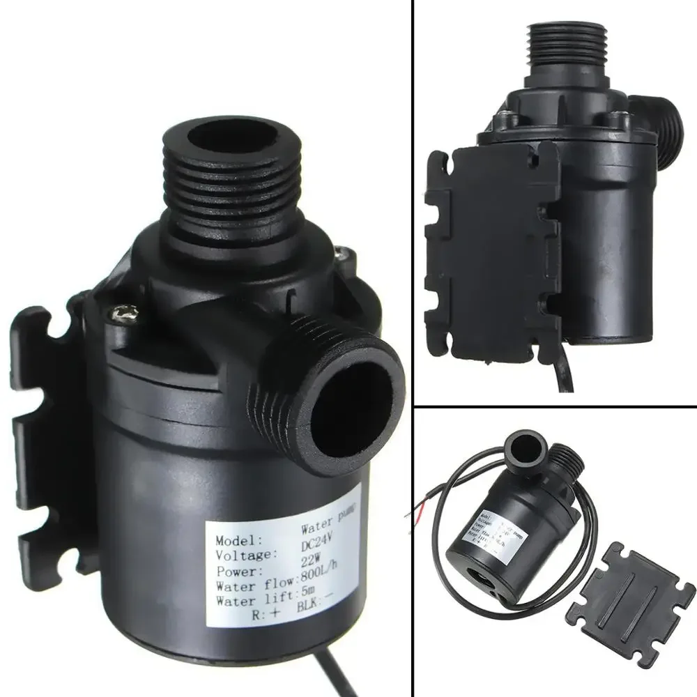 800L/H 5m DC 12V 24V Solar Bürstenlosen Motor Wasser Zirkulation Wasserpumpe Submersibles Wasser Pumpen