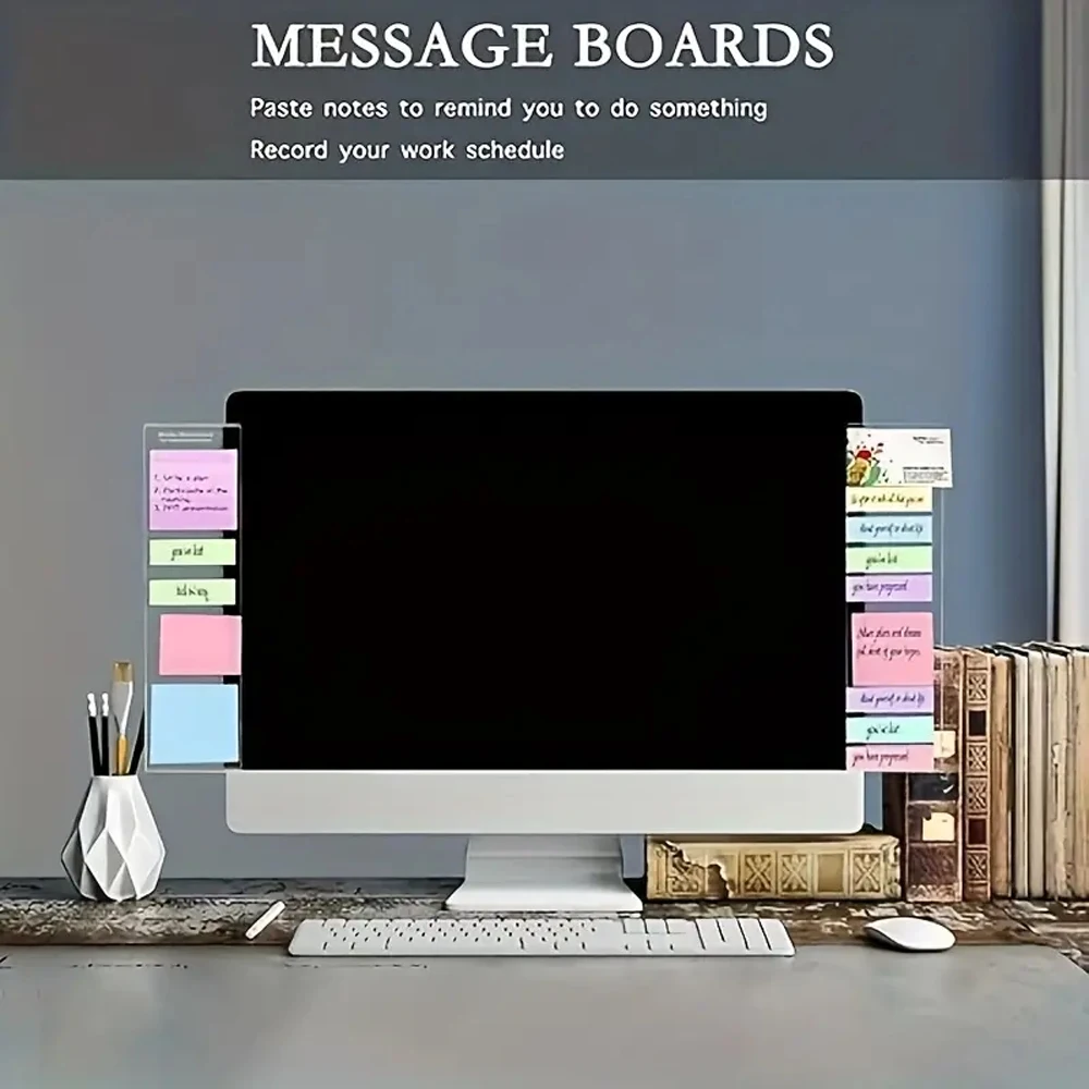 اليمين اليسار رصد مذكرة مجلس مكتب الملحقات الكمبيوتر لزجة ملاحظة كليب شاشة الكمبيوتر رسالة مجلس اللوازم المكتبية