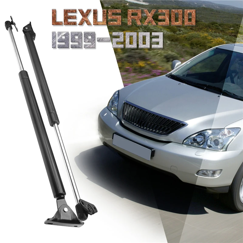 Traseiro Bonnet Tailgate Bota Suporte Barras, Gás Spring, Shock Struts, Acessórios do carro, Lexus RX300, 1999, 2000, 2001, 2002, 2003, 2pcs Set