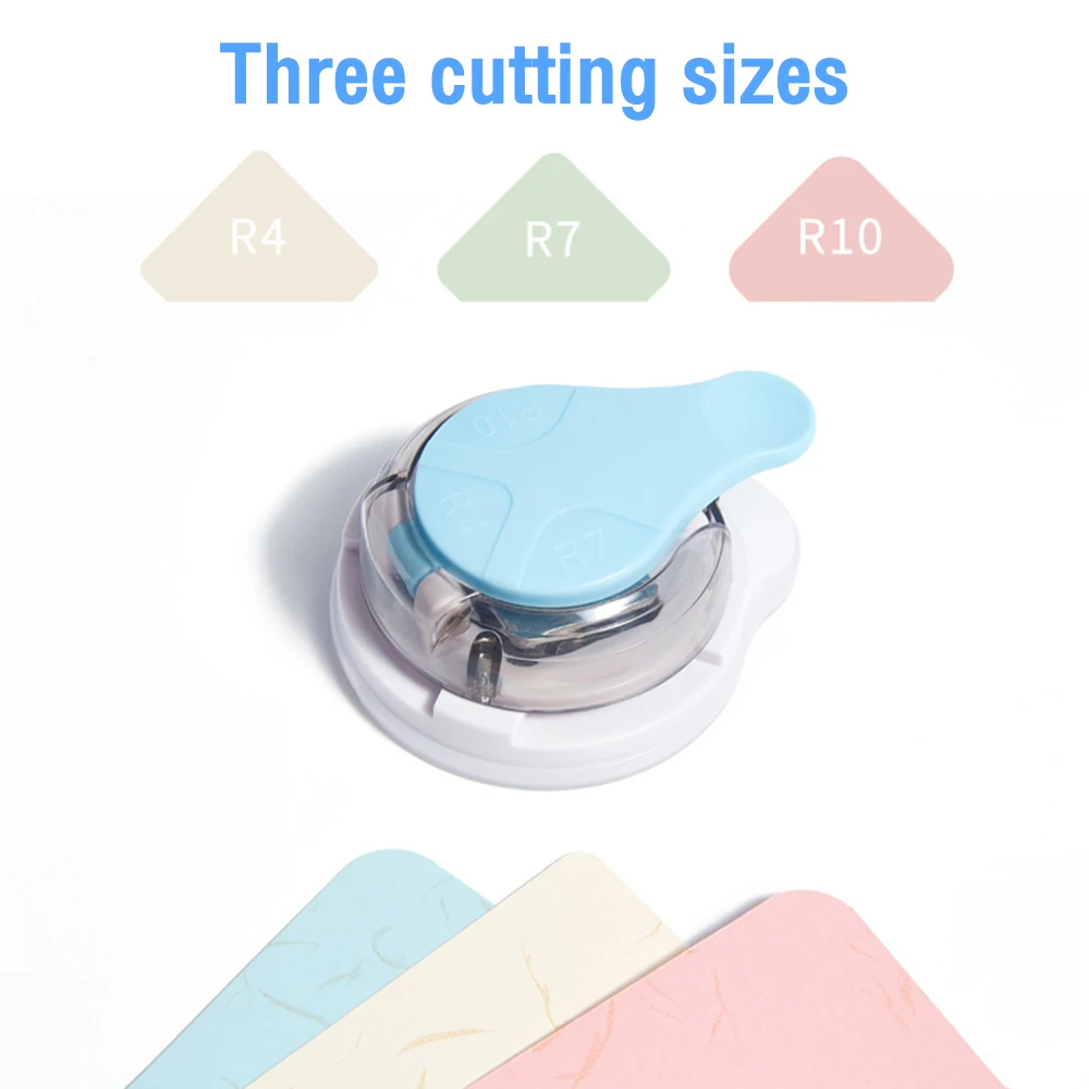 3 In 1 R4 R7 R10 Plastic Punching Machine DIY Card Paper Hole Punch Circle Pattern Photo Cutter Tool Scrapbooking Puncher