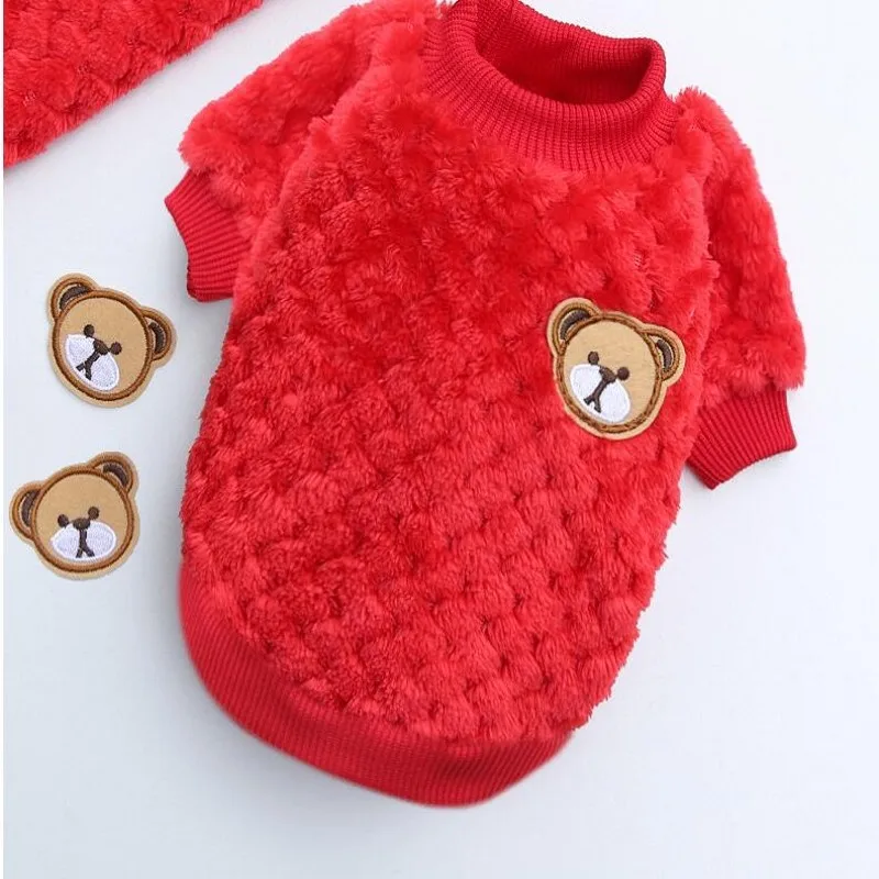 Pet Dog Fur Vest Comfort Warm Clothes Winter Cut Puppy Teddy Coat Outfits