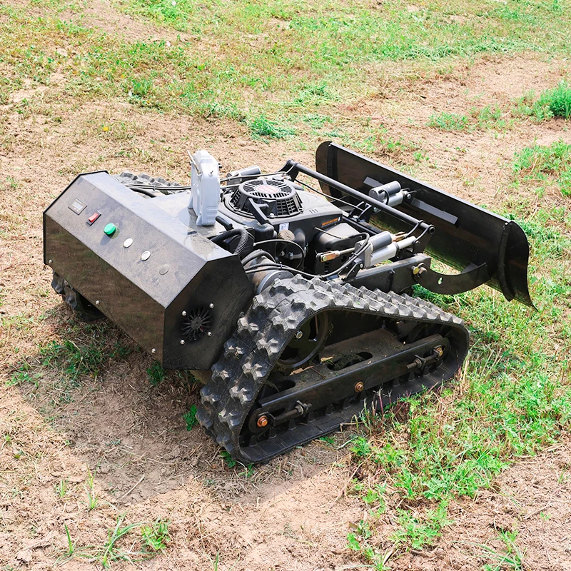 Customized Lawn Mower with Snow Shovel 550mm Zero-turn Tracked Automatic Remote-controlled Robot Lawn Mower view 4