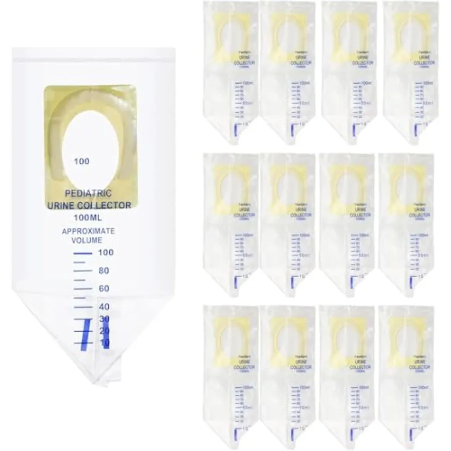 

20 PCS Pediatric Urine Bag Collector, 100ml Baby Catcher Pouch Individual Pee Bags, Disposable Travel Multipurpose Collection,