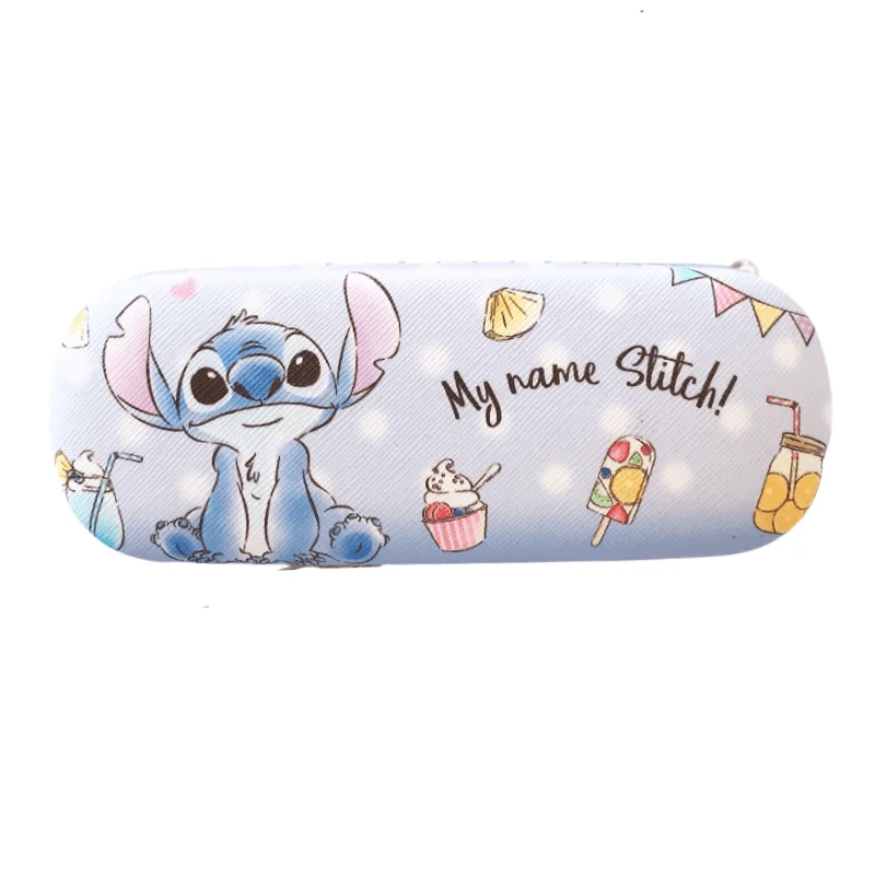 Disney Stitch Printed Glasses Case Hard Shell Holder Student Glasses Storage Box Anime Figures Stitch Glasses Case Kids Gifts