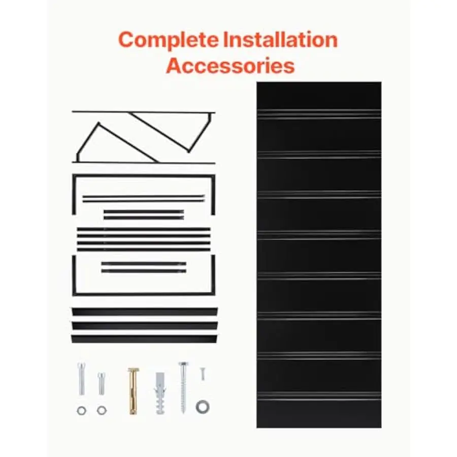 VEVOR Fixed Metal Awning 104 x 36 in, Window Awning Door Canopy, Stable Triangle Steel Frame Awnings for Doors Exterior Rain, Sn view 5