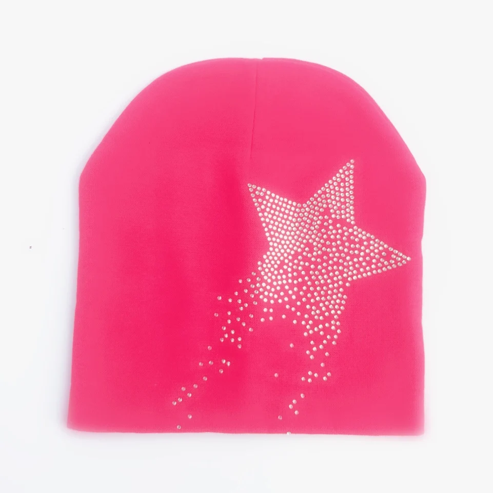 adult Autumn star diamond stone Baby girl Hat Boy Cap Kids cotton Beanie bonnet Children  baby cap for boy  toddler hat