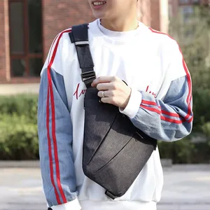 Multifunktionales männliches Brust -Trapez, wasserdichte Messenger -Beutel, Nylon -Stoff -Umhängetasche im koreanischen Stil, lässige Mode, Trend 12 Hauptverkäufe Trapez - №5