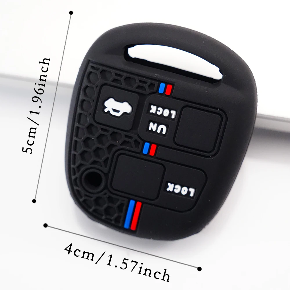 3 Buttons Silicone Car Key Cover Case For Toyota Avensis Camry Corolla For Lexus Remote Key Jacket Fob Case Car styling