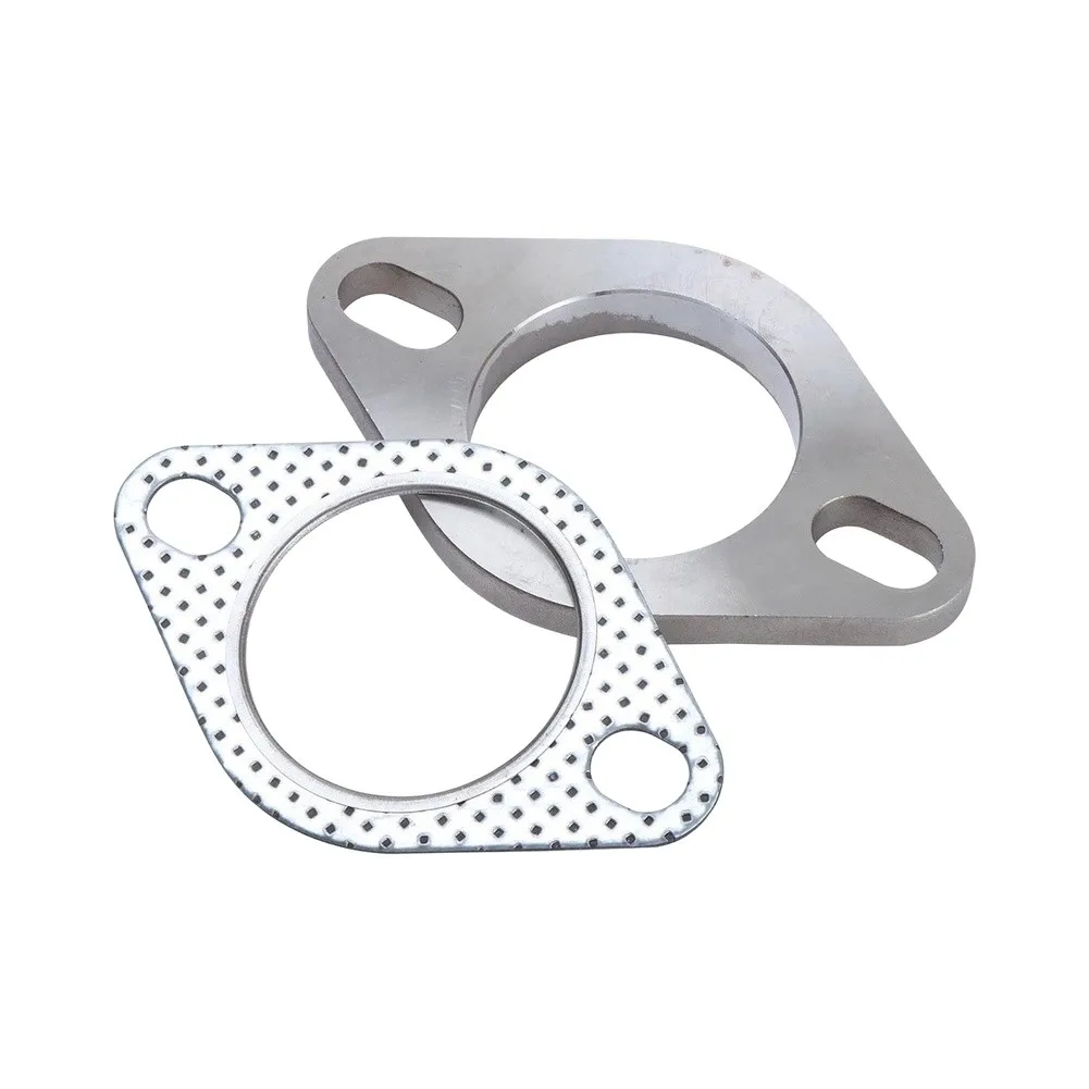 For Engine Efficiency Muffler Joint Kit Turbine Flange Kit For Engine Maintenance Silver Fitting Leak Proof Design