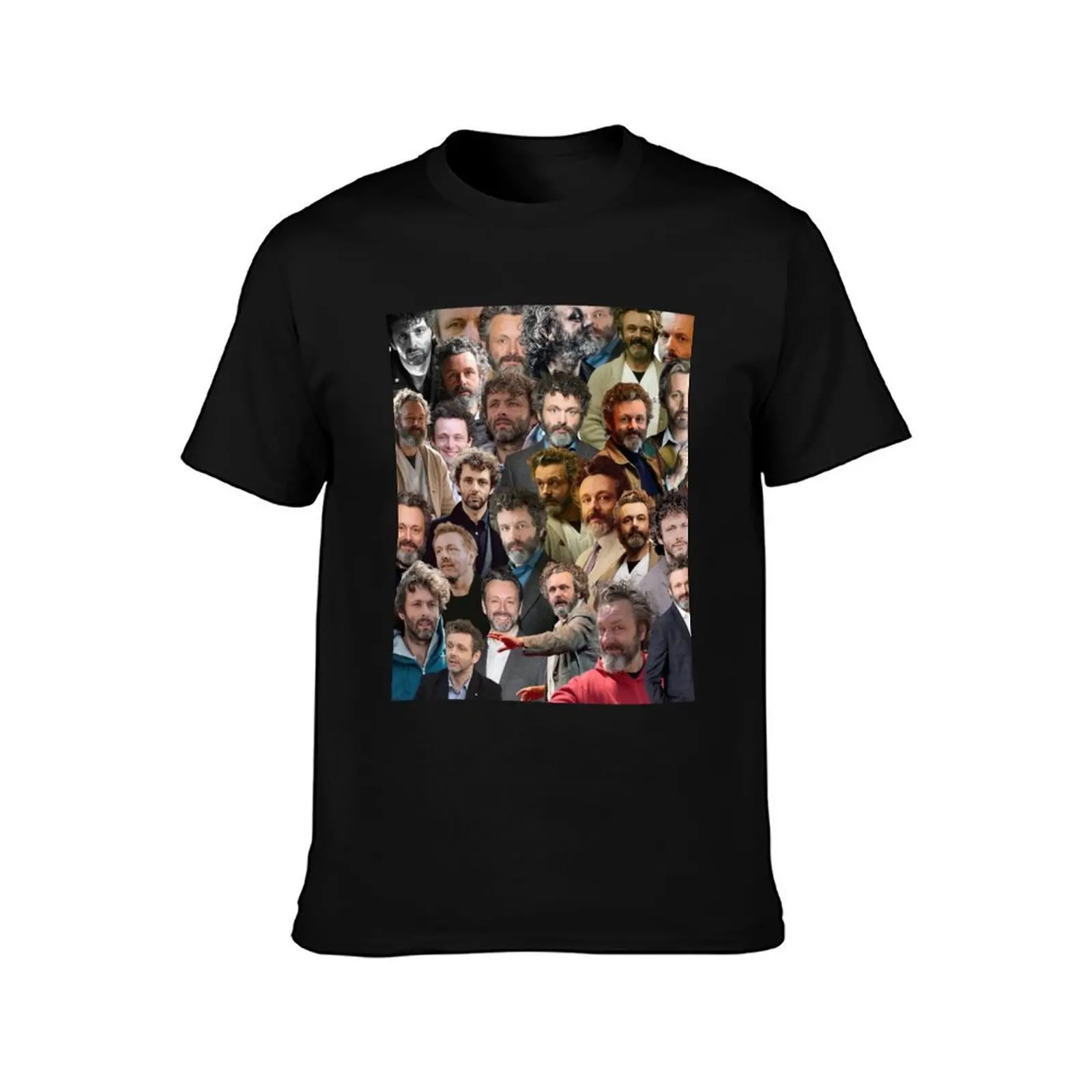 michael sheen photo collage T-Shirt Summer Casual Cotton Tee Oversized Streetwear Tops Vintage Graphic Print 100% Cotton