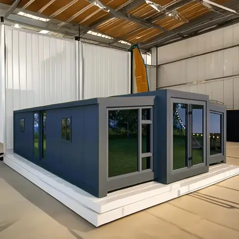 Customizable Folding Expandable House in Various Colors Made with Sandwich Panel Sea Container Workshops Warehouses Apartments