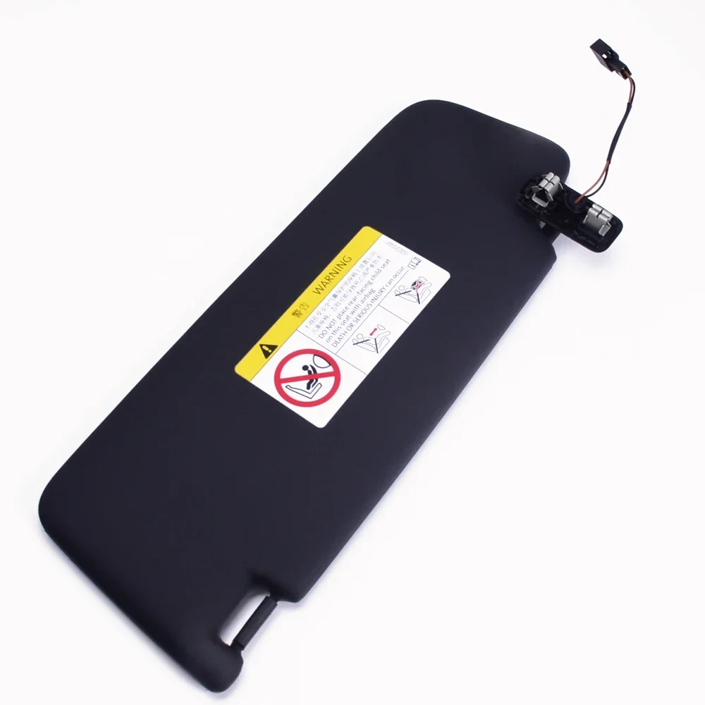 For VW Golf 7 Jetta MK7 T-Cross Passat B8 CC E-Golf T-Roc ID6 X Black Car Front Sun Visor Panel With Makeup Mirror Light