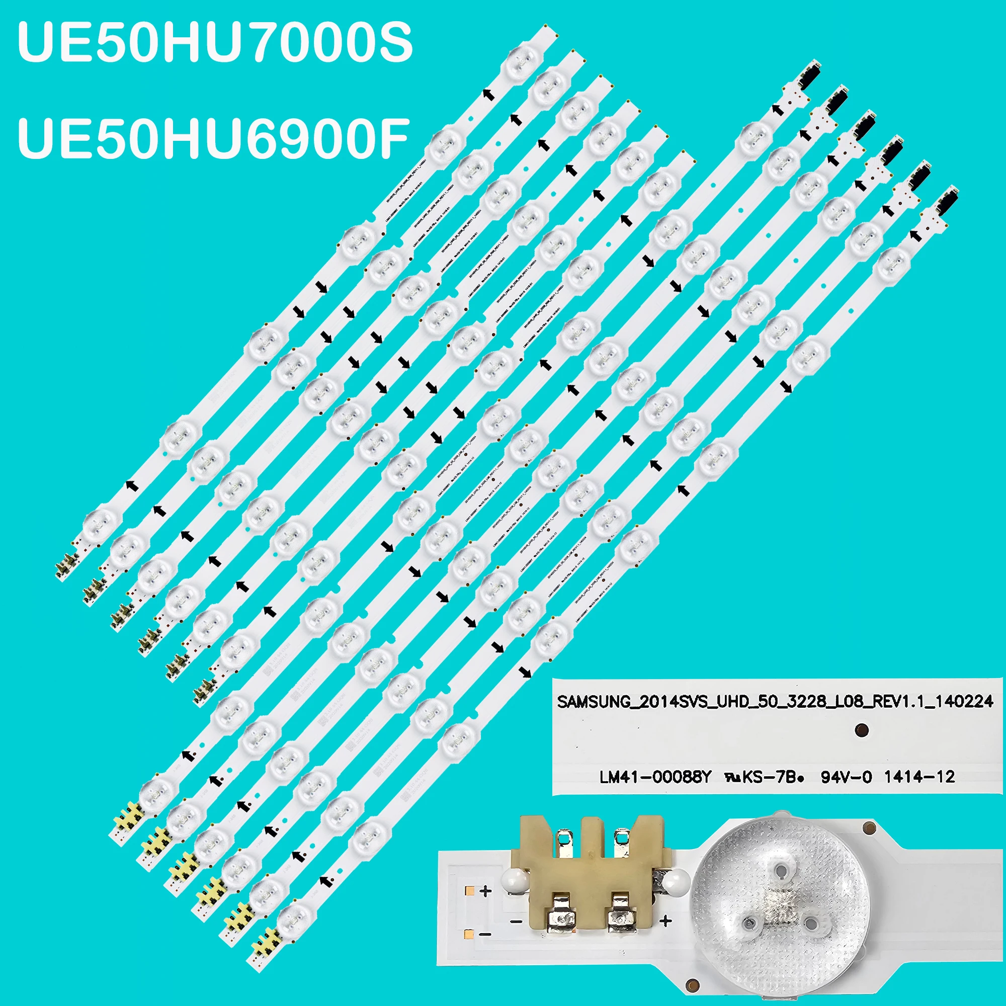 

LED backlight strip For 2014SVS_UHD_50 DUGE-500DCB-R3 UN50HU6950 UE50HU6900 UE50HU7000 BN96-32179A BN96-32178A DUGE-500DCA-R3