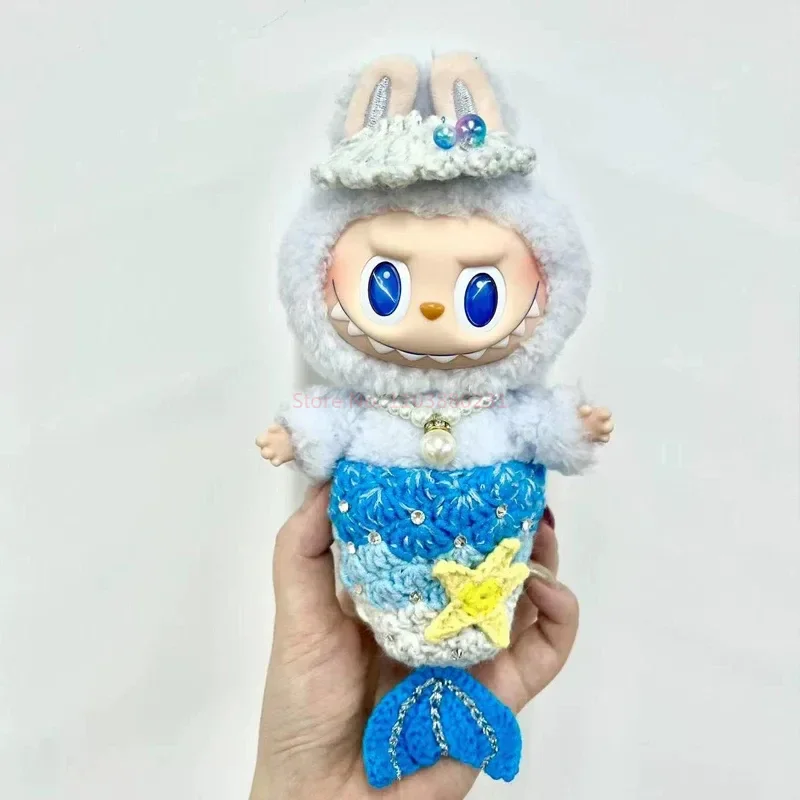 LABUBU Clothes 17cm Doll Clothes Mermaid Outfit Dress Handmade Custom for LABUBU Pendant Vinyl Toys Accessories