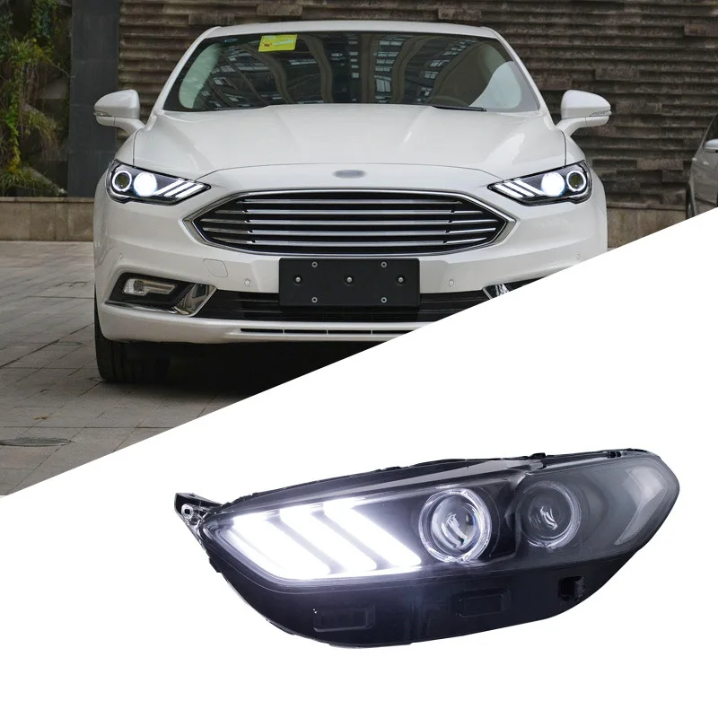 

Suitable for 17-19 New Mondeo headlight assembly modified LED daytime running light streamer steering lens xenon lamp